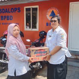 Penyerahan Bantuan Paket Sembako ke BPBD Kabupaten Banyuwangi