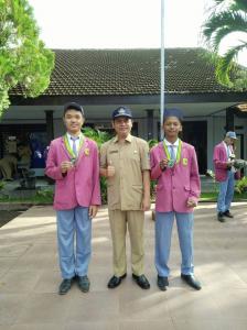 Medali perunggu taekwondo tingkat nasional di sleman Yogyakarta